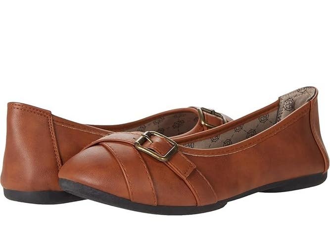 Harborsides Grape Ballet Flat Women's US 7.5 Brown Leather Slip-On JOBB1335