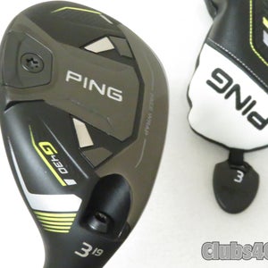 PING G430 Hybrid 19° 3H Graphite Design Tour AD HY-75 Stiff Flex +Cover .. MINT