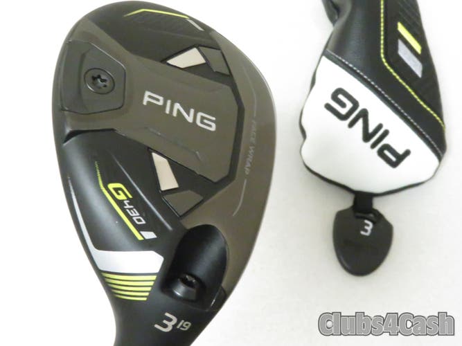 PING G430 Hybrid 19° 3H Graphite Design Tour AD HY-75 Stiff Flex +Cover .. MINT
