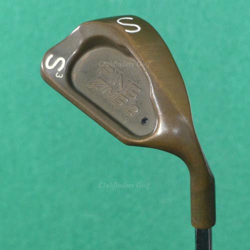 Ping Zing 2 BeCu Copper Black Dot S3 57 SW Sand Wedge Karsten JZ Steel Stiff