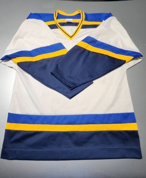 Senior Large (Ak) Athletic Knit hockey Jersey - Navy white &blue