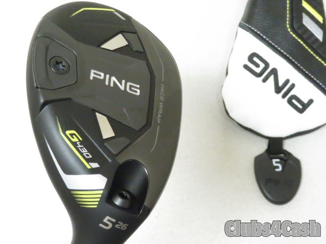 PING G430 Hybrid 26  5H HZRDUS Smoke RDX Red 70g 5.5 Regular Flex +Cover  MINT