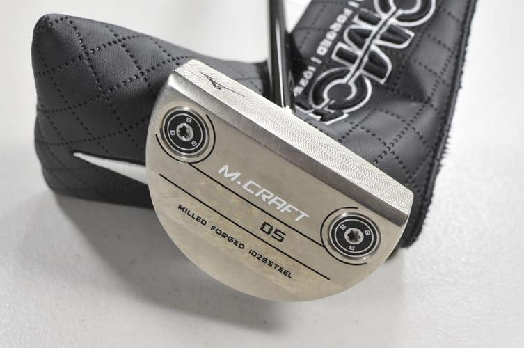 LEFT HANDED Mizuno M.Craft OMOI Type 5 Double Nickel 34" Putter Steel  # 213354