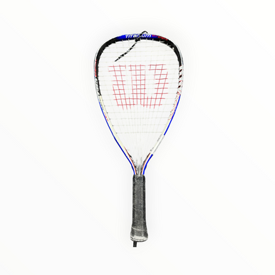 Used Wilson TITANIUM STRENGTH Adult Racquetball Racquet Royal Blue Unknown 11375-S000375934