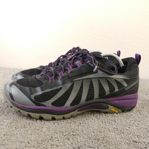 Merrell Siren Edge 3 Trail Hiking Shoes Womens Size 8 Sneakers Gray Purple