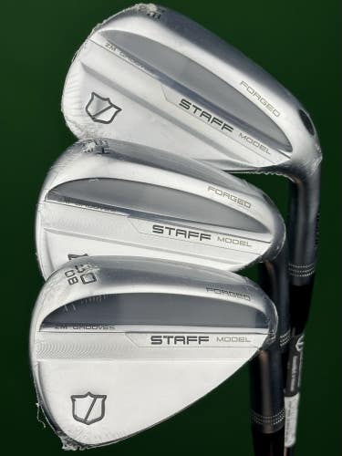 Wilson Staff Model ZM Forged Wedge Set 50-08*, 54-08*, 58-10* GW SW LW Steel NEW