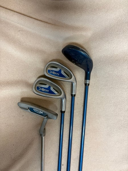 Bundle Junior X Gen 4 Pieces rh, Top Flite 3p lh set, US Kids Putter 28" (Used)
