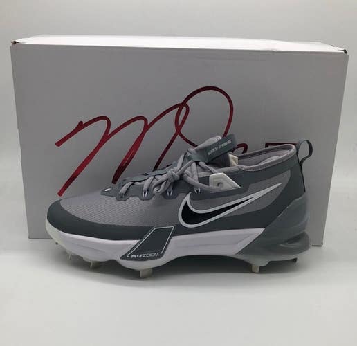 Nike Force Zoom Trout 9 Elite Men Baseball Cleats Grey FB2906-002 NEW Sz 13