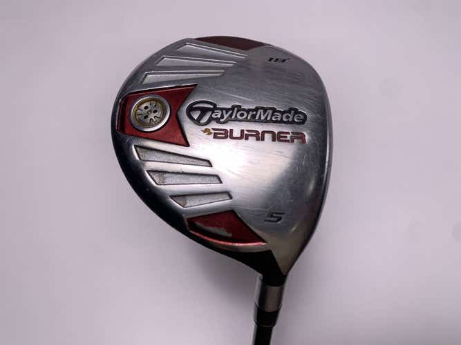 TaylorMade Burner Steel 2007 5 Fairway Wood 18* REAX 50g Senior Graphite Mens RH