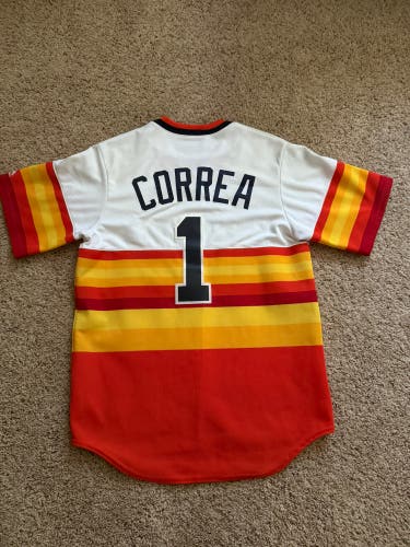 Houston Astros Carlos Correa Vintage Rainbow Jersey