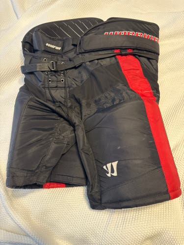 Warrior Bonafide Hockey Pants Black Red Senior L Large Used