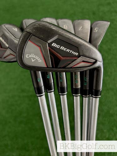 Callaway Big Bertha Black Iron Set 5-A / True Temper Speedstep 80 Regular