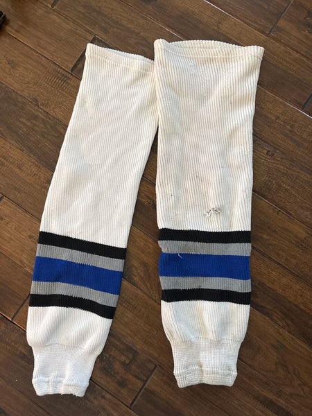 White Senior XL Knit Socks (Used)
