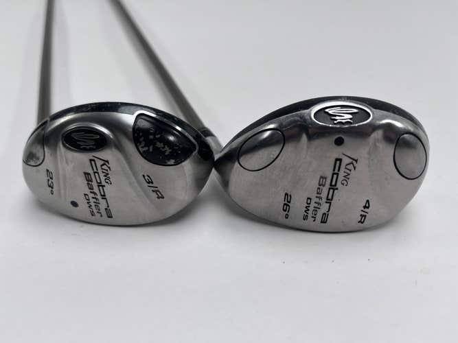 Cobra Baffler DWS 3 & 4 Hybrid Set 23* 26* Aldila NV HL 60g Senior RH