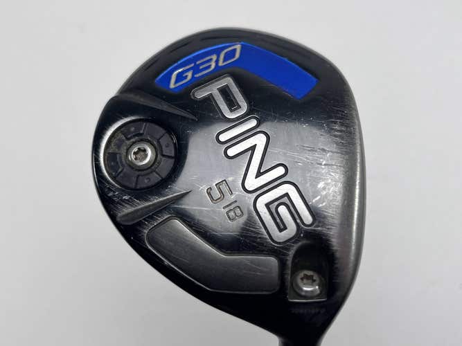 Ping G30 5 Fairway Wood 18* TFC 419 Soft Regular Senior Graphite Mens RH