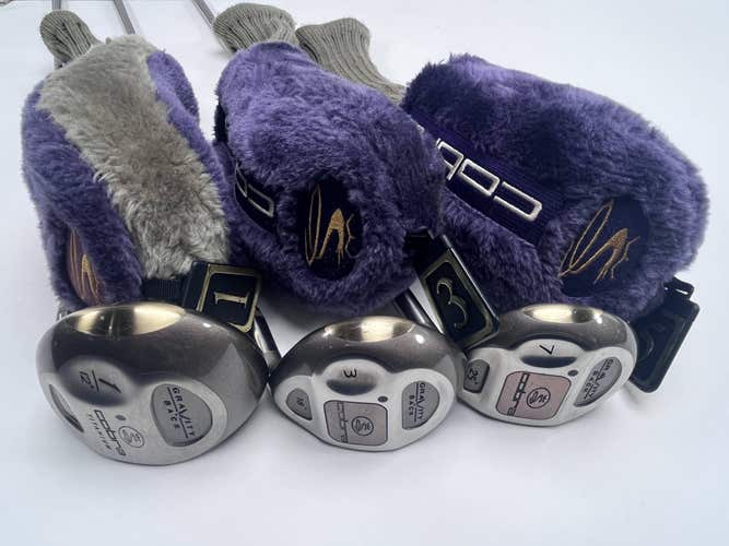 Cobra Gravity Back Wood Set DR 3 7 | 12* 18* 25* Cobra Airweight Ladies RH HC