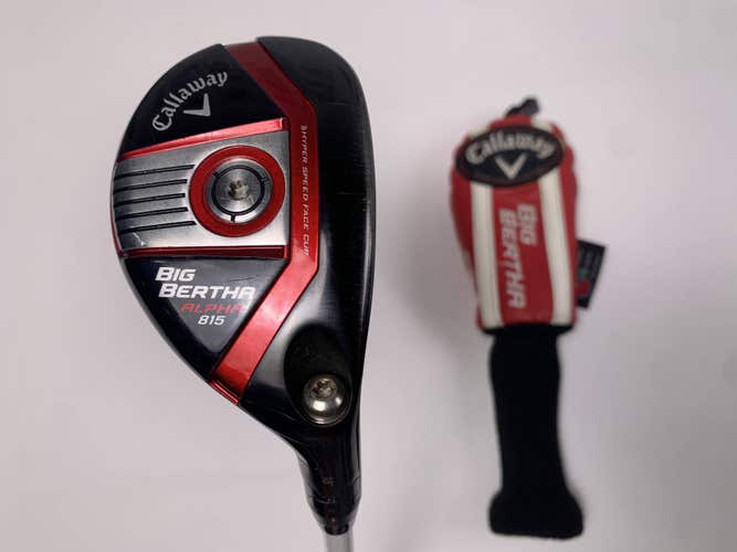 Callaway Big Bertha Alpha 815 Hybrid 18* Fujikura Speeder 865 Stiff RH HC