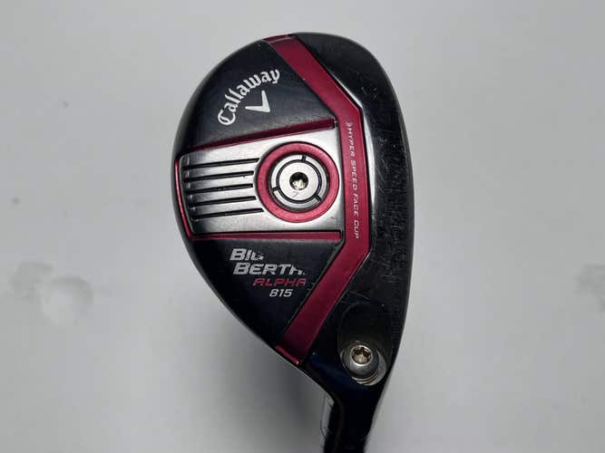 Callaway Big Bertha Alpha 815 Hybrid 23* Fujikura Speeder 865 Regular RH