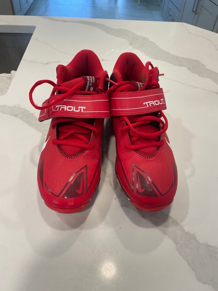 Red Men's 6.5Y (Big Kids / Youth) Nike Trout Molded Cleats (Used)