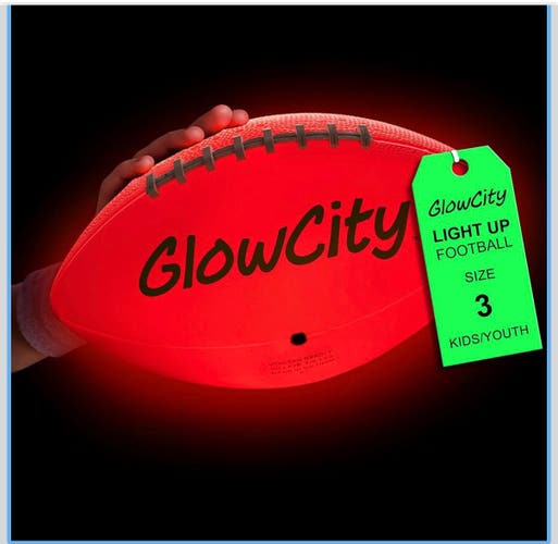 GlowCity Glow in the Dark Football - Size 3