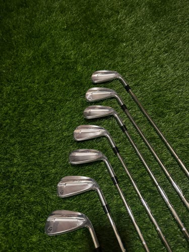 Men's 2025 TaylorMade P-790 Right Handed Iron Set Stiff Flex Steel Shaft (New)