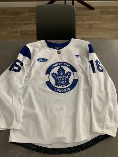 Toronto Maple Leafs Pro Stock Mitch Marner Fanatics Practice Jersey(Used)