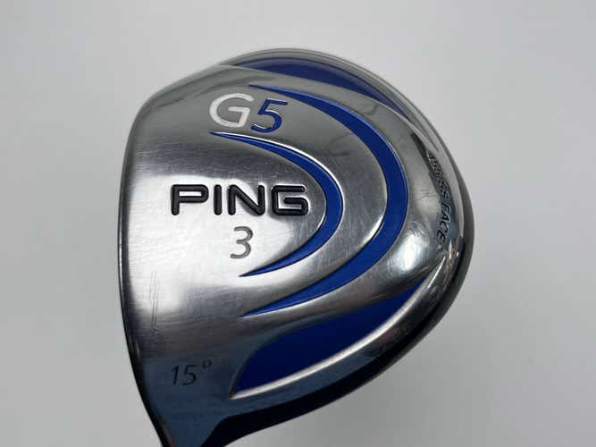 Ping G5 3 Fairway Wood 15* Grafalloy ProLaunch Blue 75g Regular Graphite Mens LH