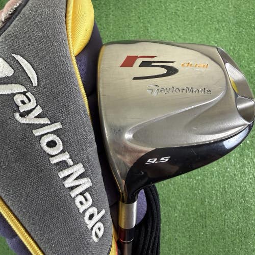READ TaylorMade R5 Dual Driver 9.5 MAS2 55g Stiff Flex Graphite Left Handed 45