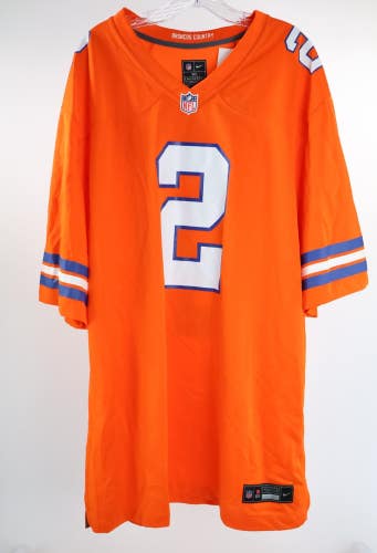 Nike NFL Denver Broncos Orange 3XL Jersey Surtain II #2 NEW Read
