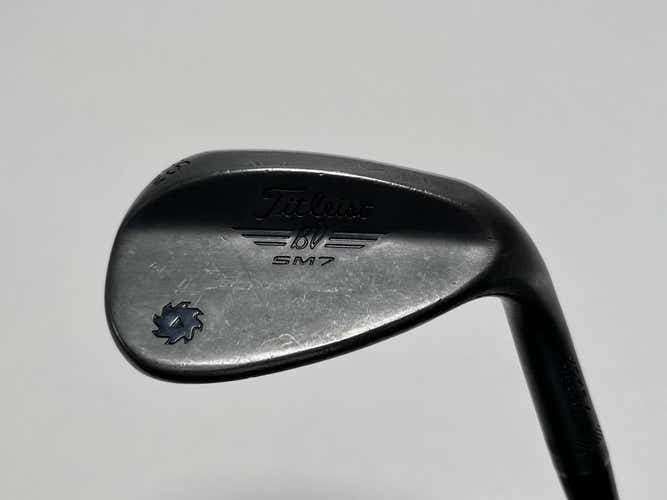 Titleist Vokey SM7 Jet Black Wedge 56* 8 Bounce M-Grind Wedge Steel Mens RH