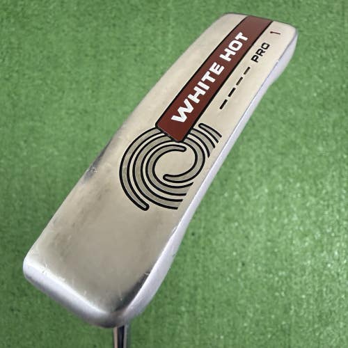 Odyssey White Hot Pro 1 Blade Putter Left Handed Super Stroke Mid Slim Grip 34
