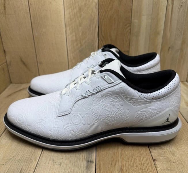 Nike Air Jordan ADG 5 Low White Black Golf Shoes Mens Size  display picture 3