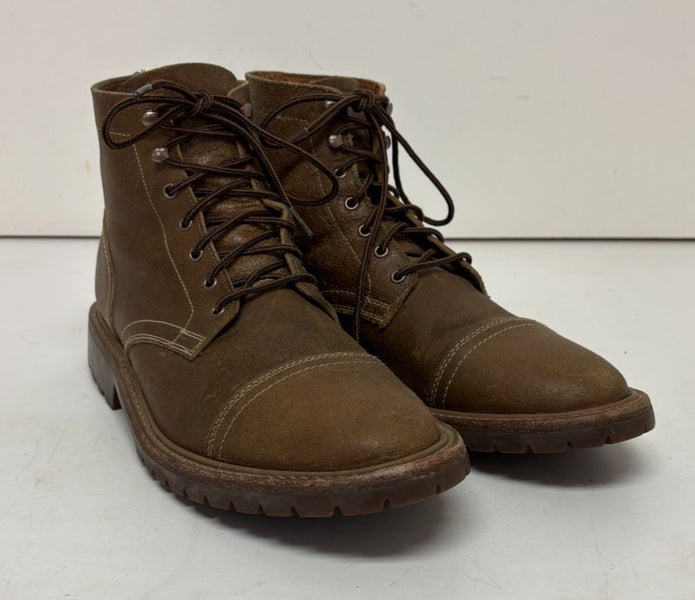 Thursday Boot Co. Captain Brown Leather Cap Toe Boots StormKing Soles US 12.5
