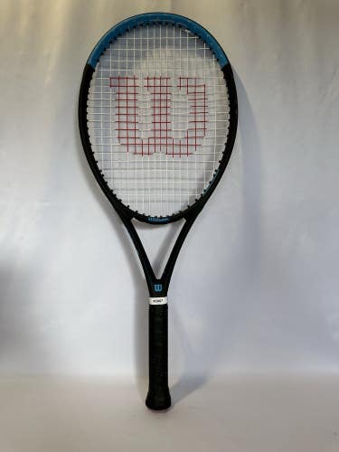 #2887 Wilson Ultra Power 105 Adult Tennis Racquet Black Blue -Grip #3-4 3/8"