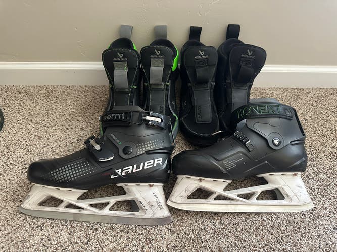 2022 Bauer Konekt Hockey Goalie Skates 7 (Used) 2 sets of boots