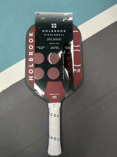 Red Holbrook Aero T Kevlar Pickleball Paddle (New)
