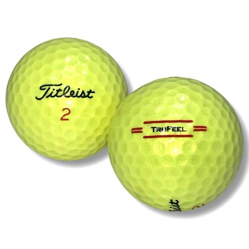 6 Dozen Premium AAA Yellow Titleist TruFeel Used Golf Balls