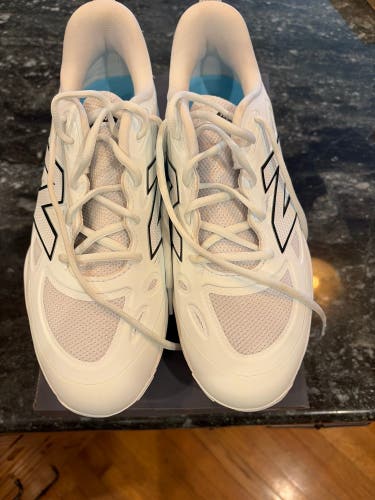 New Balance White Women's Size M 9.0 (W 10.0) Adult New Balance Metal Cleats (New)