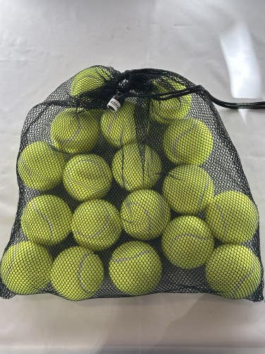 #2890 Set of Practice Tennis Balls in Mesh Bag 18 count