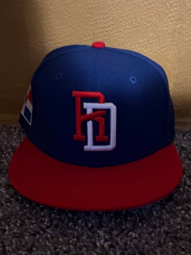 New Era World Baseball Classic Dominican Republic Fitted Hat Kids Size 6,3/4 New
