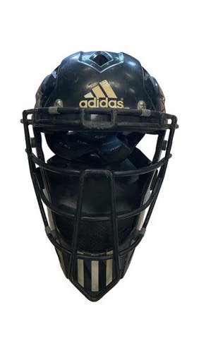 Used Adidas HELMET Catchers Helmet w/Mask Black SM 11859-S000029714