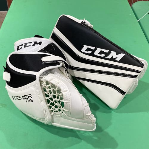 MINT CONDITION Junior CCM Premier R1.5 Regular Goalie Glove & Blocker