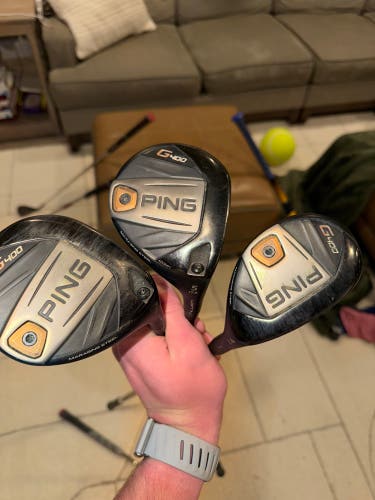 Men's 2017 Ping G400 Right Handed Fairway Woods 3 wood 5 wood and Hybrid (Used)
