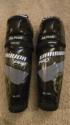 Senior Warrior Alpha Pro 17" Shin Pads (New)