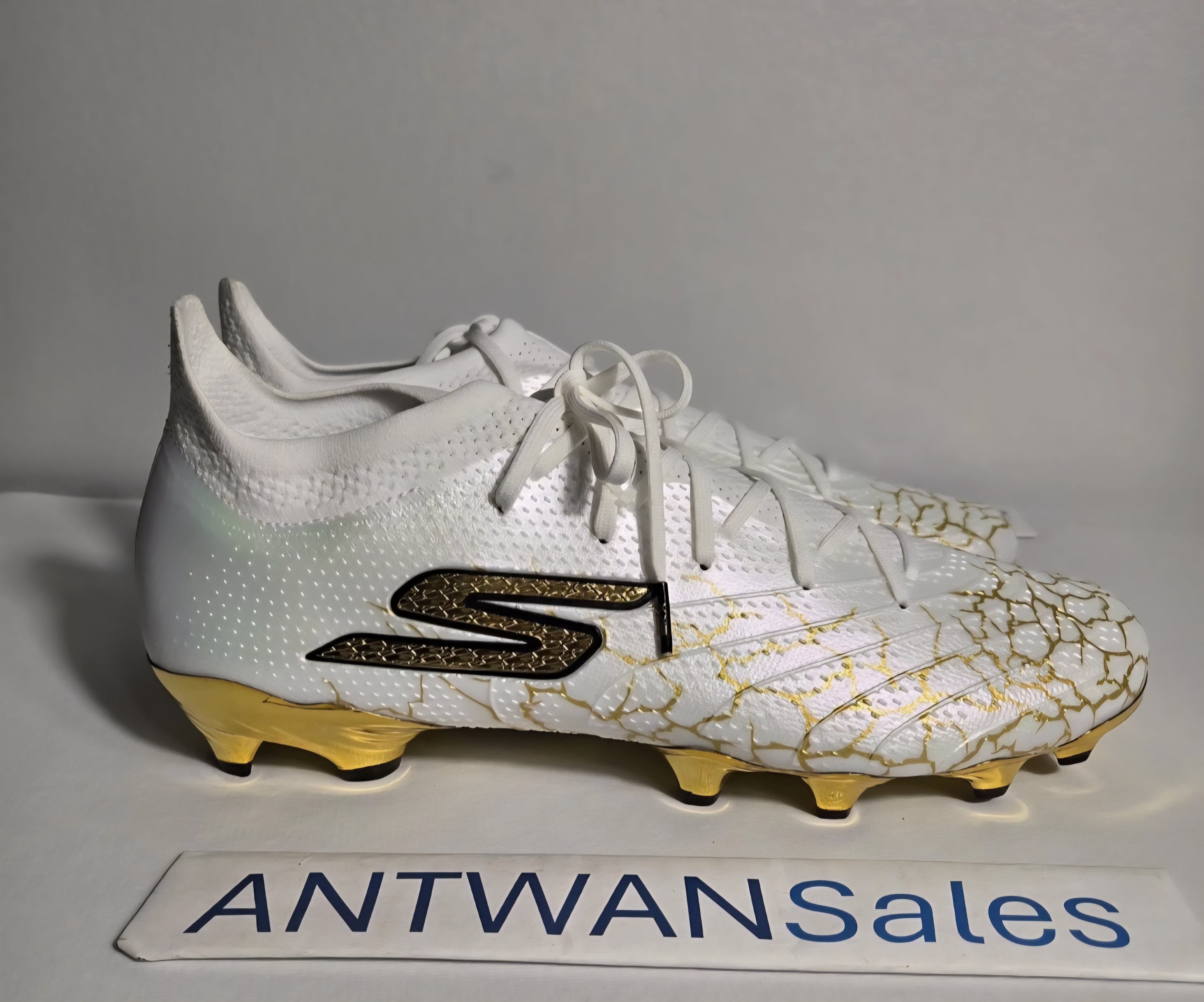 Skechers SKX_01 Elite FG “White/Gold” Soccer Cleats Size 12 Skechers SKX 1.5 Elite FG Soccer Cleats White/Gold Mens Size  main image 3