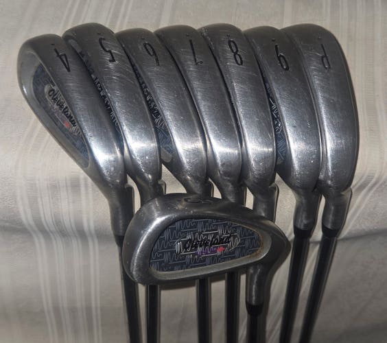 Cleveland VAS+ Irons 3-9 + PW Stiff Flex Steel Golf Club Set Right Handed