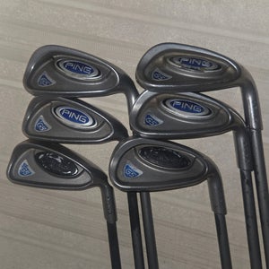 Ping G5 Iron Set 5-6-8-9-W-S Black Dot TFC 100 I Regular Graphite RH (Missing 7)