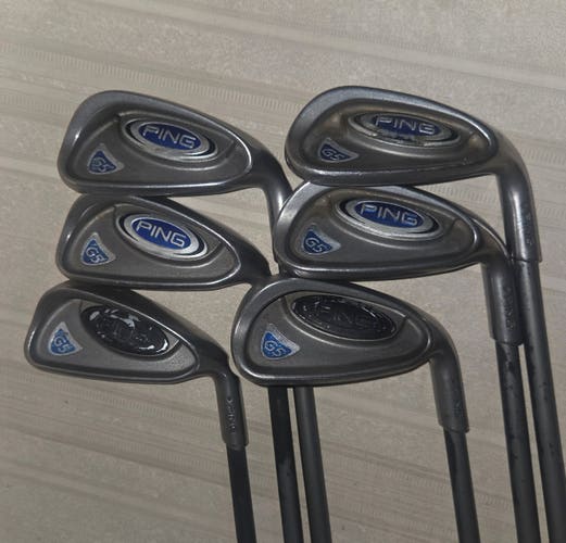 Ping G5 Iron Set 5-6-8-9-W-S Black Dot TFC 100 I Regular Graphite RH (Missing 7)
