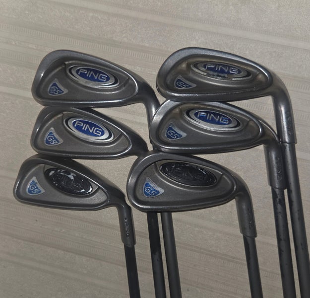 Ping G5 Iron Set 5-6-8-9-W-S Black Dot TFC 100 I Regular Graphite RH (Missing 7)
