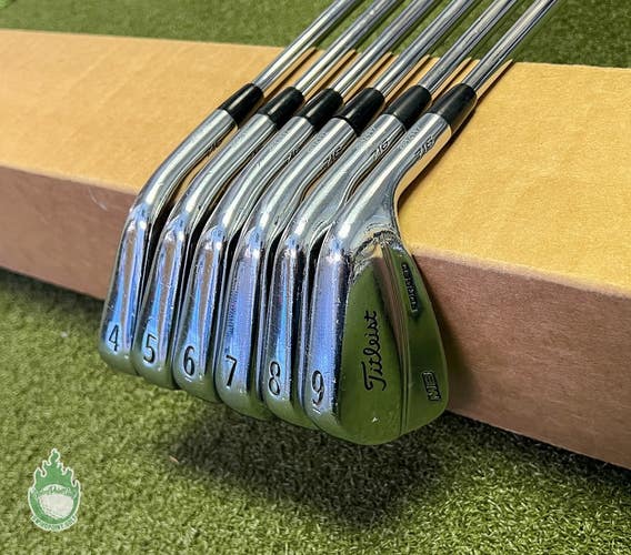 Used RH Titleist CB/MB 716 Forged Irons 4-9 Project X 6.0 Stiff Steel Golf Set